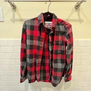 Madewell Penfield Red and Black Flannel